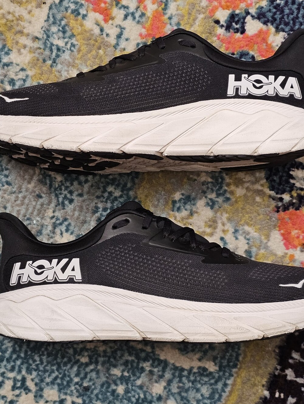 Hoka One One Arahi 7 Mens Shoes Size 11 Black White Sneakers Lace Up - Picture 6 of 14